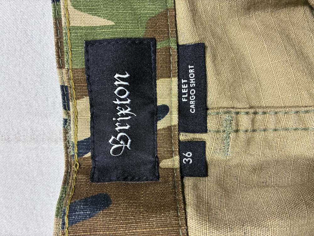 Brixton Fleet Cargo Shorts Size 36 Camo - Picture 4 of 10